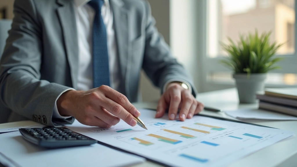 Документы по составлению бюджета с графиками и таблицами на столе