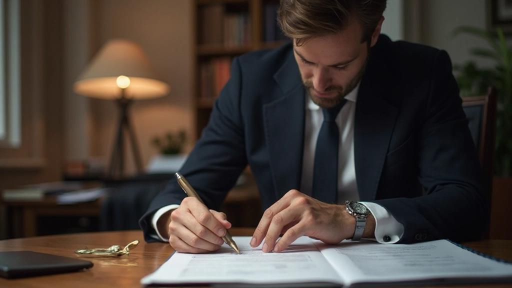 Портфель инвестиционных документов и финансовых отчётов на письменном столе