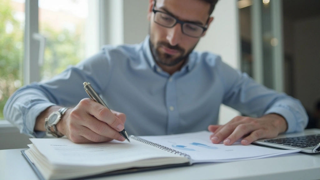 Профессиональное рабочее пространство с планировщиком и финансовыми документами