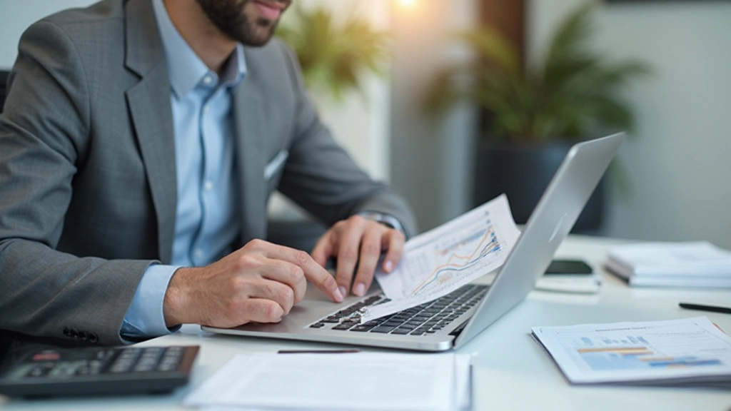 Профессиональное изображение бюджетного планирования с документами и калькулятором