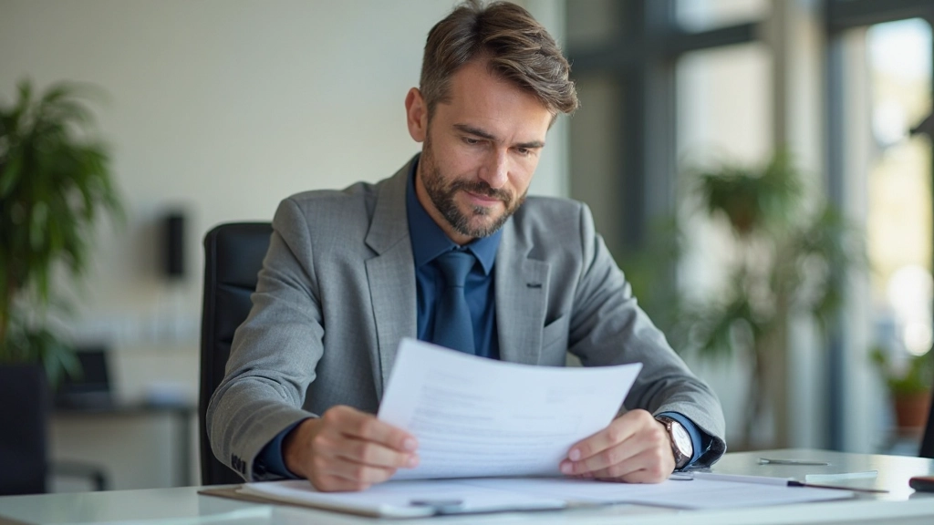 Документы страхования и полисы на столе