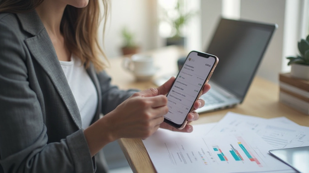 Отслеживание доходов и расходов в специальном приложении на смартфоне