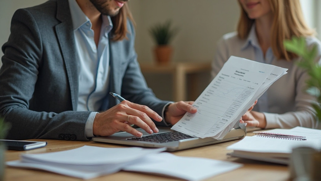 Таблица бюджета с цветными маркерами на столе