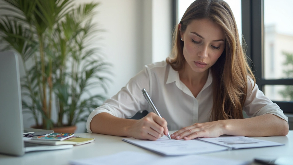 Планировщик с целями и стрелками, указывающими на успех