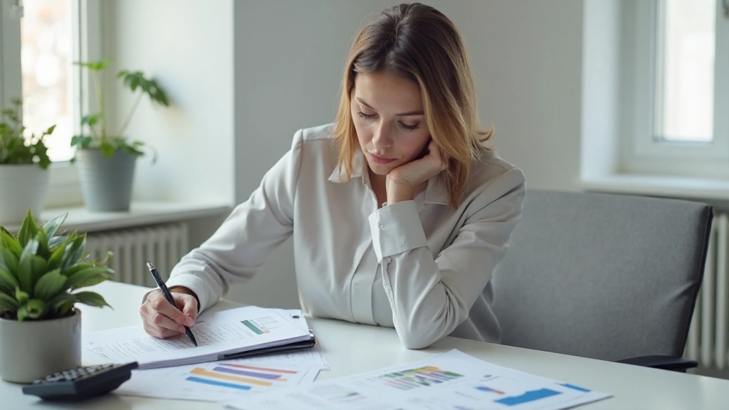 Профессиональное фото рабочего стола с документами бюджета и финансовыми инструментами