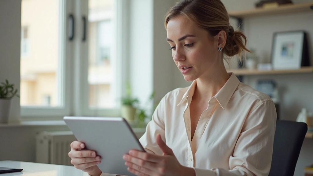 Отслеживание доходов и расходов в финансовом приложении на планшете